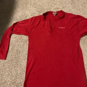 Carhartt Red Long Sleeve Polo Shirt